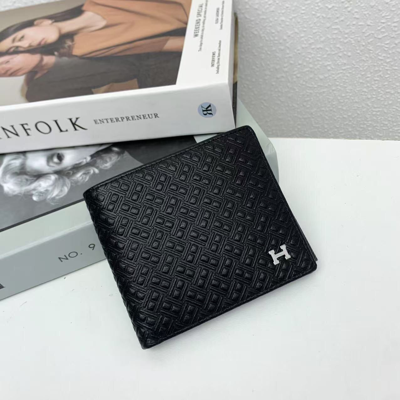 Hermes Compact Leather Wallet