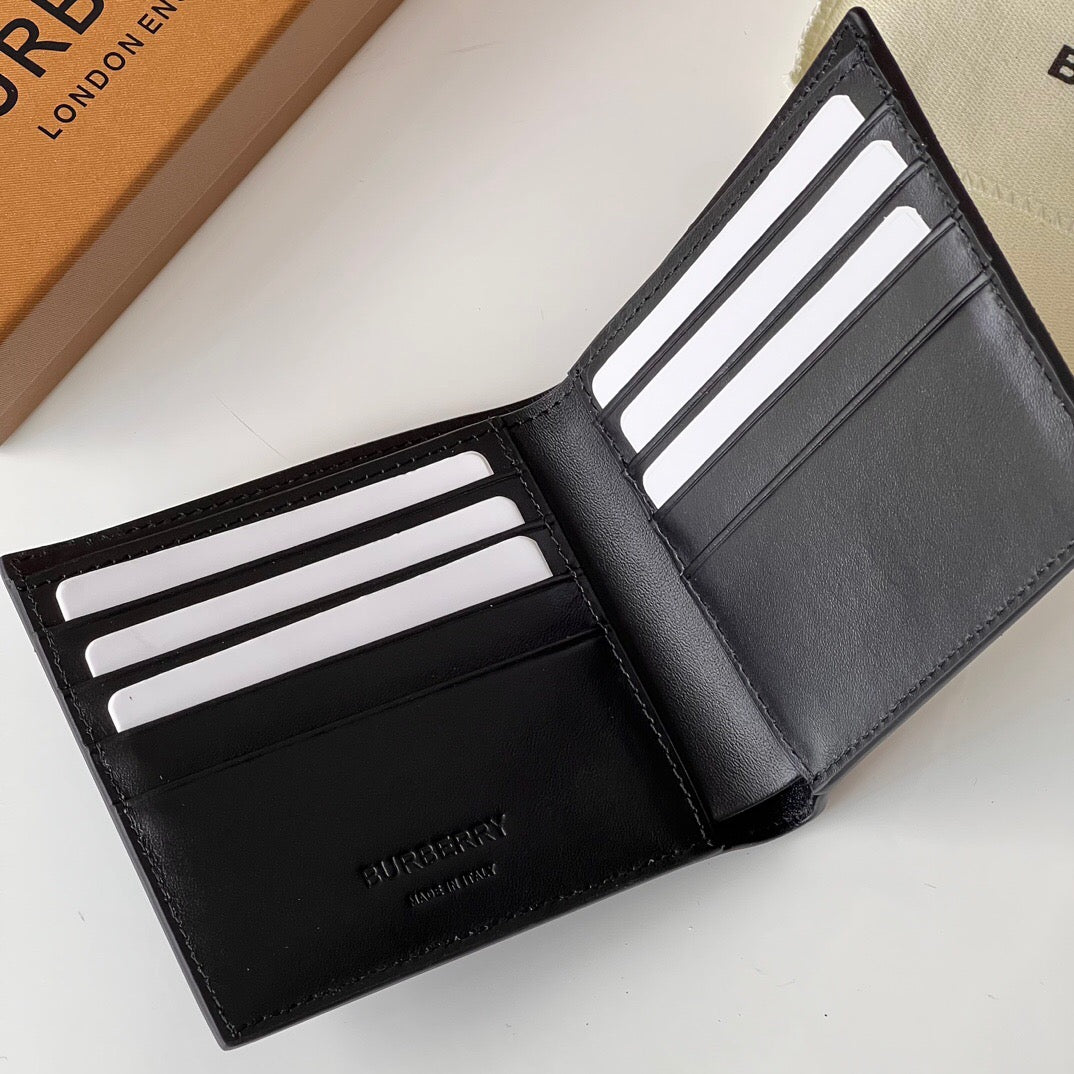 Burberry Check Wallet Grey