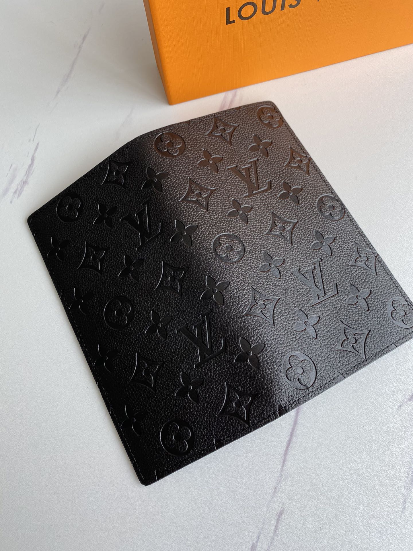 LV Brazza Embossed Monogram Wallet