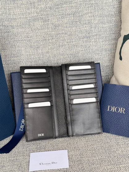 CD Saddle Long Verticle Wallet Jacquard