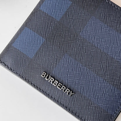 Burberry Check Wallet Blue