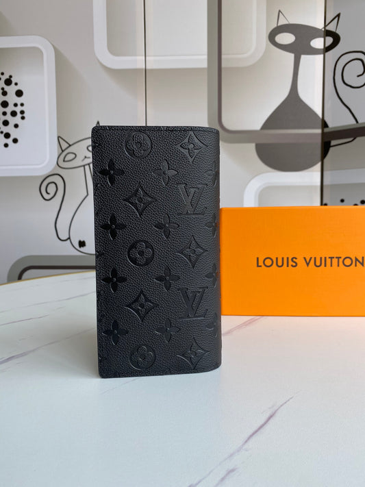 LV Brazza Embossed Monogram Wallet